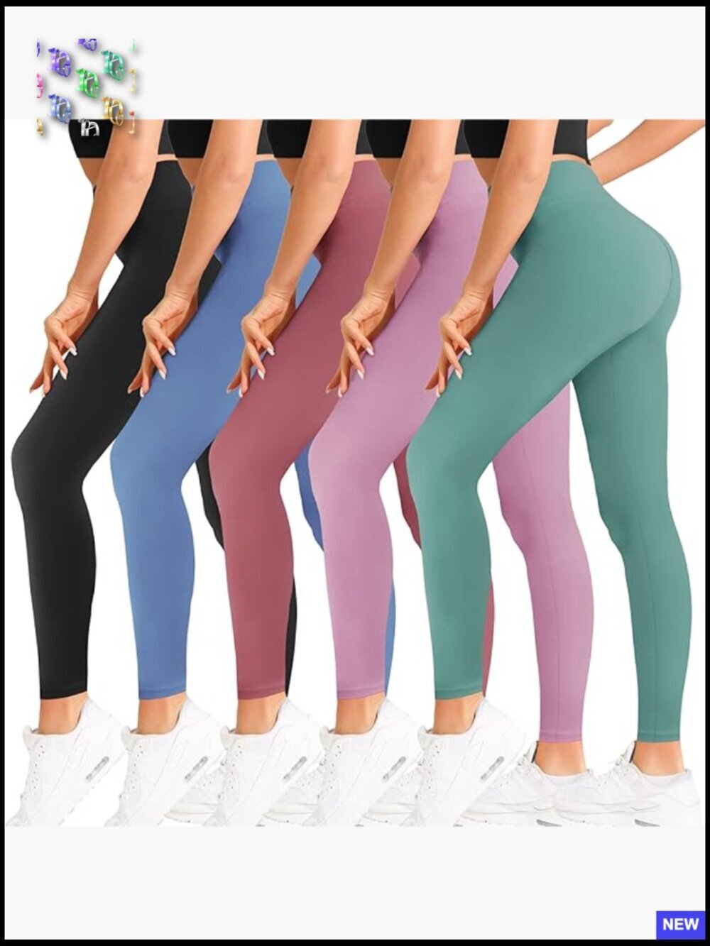 High Waisted Leggings Ultra Soft Stretch Slim Yoga Workout Pants Tummy Control